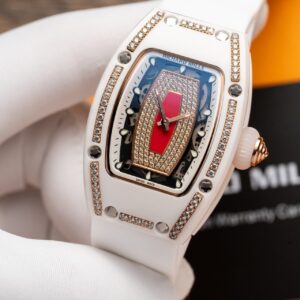 Đồng Hồ Richard Mille RM07-01 Nữ Đính Đá Vỏ Ceramic Trắng 36mm (1)