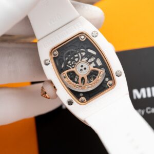 Đồng Hồ Richard Mille RM07-01 Nữ Đính Đá Vỏ Ceramic Trắng 36mm (1)