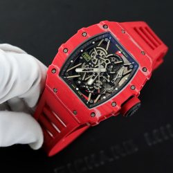 Đồng Hồ Richard Mille RM35-02 Replica 11 Carbon Fiber Màu Đỏ 45mm (2)