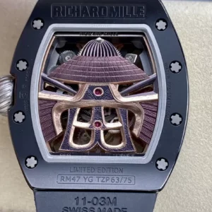 Đồng Hồ Richard Mille RM47 Samurai Tourbillon Ceramic Replica (1)