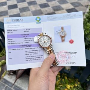 Đồng Hồ Rolex DateJust Bọc Vàng Thật Mặt Lá Cọ GM Factory 36mm (1)