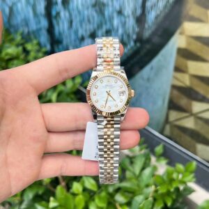 Đồng Hồ Rolex DateJust Nữ Bọc Vàng 18K Mặt Xà Cừ GM Factory 31mm (6)