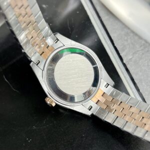Đồng Hồ Rolex DateJust Nữ Mặt Hoa Lá Đính Đá Replica 31mm (2)