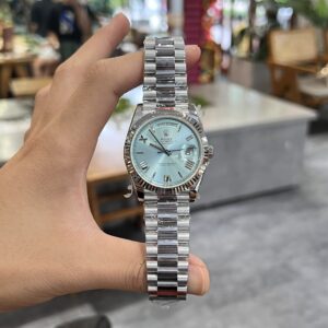 Đồng Hồ Rolex Day-Date 228236 Mặt Xanh Băng Nhà Máy GM 40mm (6)