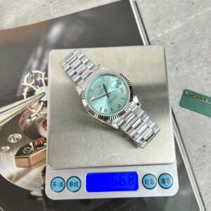 Đồng Hồ Rolex Day-Date 228236 Replica 11 Mặt Xanh Băng Nhà Máy GM 40mm (6)