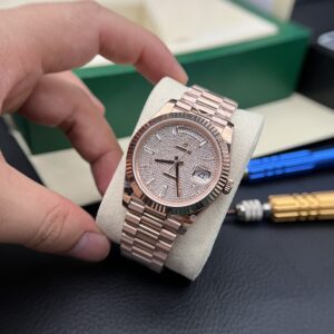 Đồng Hồ Rolex Day-Date Nam Đính Đá Replica 11 Nhà Máy GM 40mm (3)
