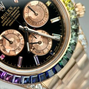 Đồng Hồ Rolex Daytona Rainbow 116595RBOW Bọc Vàng Độ Kim Cương Moissanite 40mm (2)