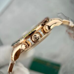 Đồng Hồ Rolex Daytona Rainbow 116595RBOW Bọc Vàng Độ Kim Cương Moissanite 40mm (2)