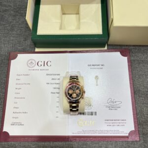 Đồng Hồ Rolex Daytona Rainbow Bọc Vàng Độ Kim Cương Moissanite TW 40mm (6)