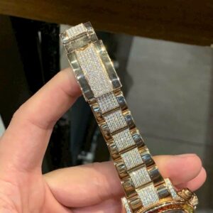 Đồng Hồ Rolex Daytona Rainbow Replcia 11 Đính Full Đá 40mm (6)