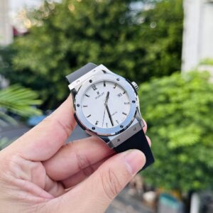 Đồng Hồ Hublot Classic Fusion Replica 11 Nhà Máy JJF 2023 Mặt Trắng 42mm (2)