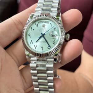 Đồng Hồ Rolex Day-Date Replica 11 Mặt Số Xanh Băng Cọc Ả Rập GM V2 40mm (6)