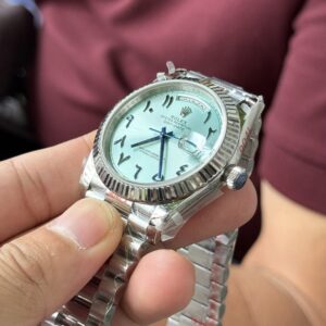 Đồng Hồ Rolex Day-Date Replica 11 Mặt Số Xanh Băng Cọc Ả Rập GM V2 40mm (6)