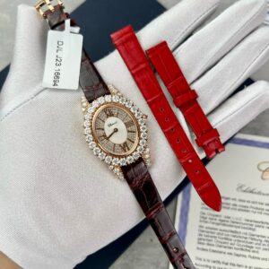 Đồng Hồ Chopard Đính Kim Cương Moissanite Siêu Cấp RoseGold 34mm (4)