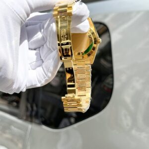 Đồng Hồ Kim Cương Rolex Day-Date Độ Moissanite Baguette GM V2 40mm (1)