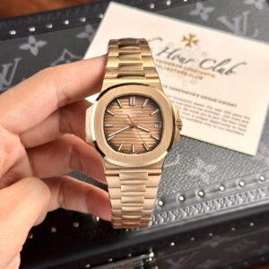 Đồng Hồ Patek Philippe Nautilus 5711 Mặt Nâu Vỏ Vàng Hồng 3K Factory 40mm (2)