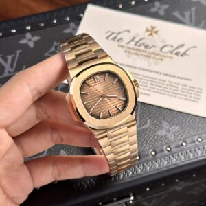 Đồng Hồ Patek Philippe Nautilus 5711 Mặt Nâu Vỏ Vàng Hồng 3K Factory 40mm (2)