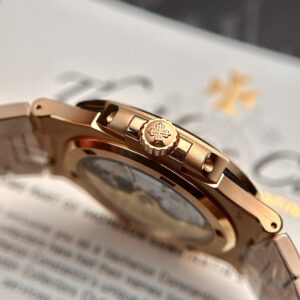 Đồng Hồ Patek Philippe Nautilus 5711 Mặt Nâu Vỏ Vàng Hồng 3K Factory 40mm (2)