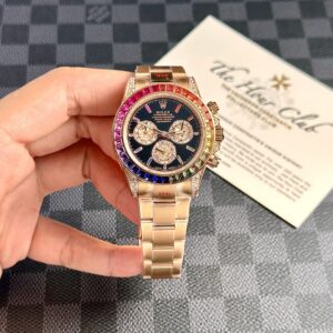 Đồng Hồ Rolex Daytona Rainbow Replica 1:1 Cao Cấp Nhà Máy NOOB 40mm (2)