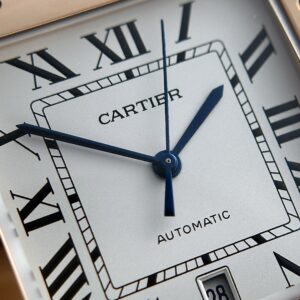 Đồng Hồ Cartier Santos Replica 11 Màu Vàng Hồng Nhà Máy BV (2)