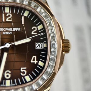 Đồng Hồ Chế Tác Patek Philippe Aquanaut 5167R Bọc Vàng Độ Moissanite 40mm (10)