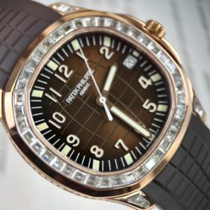 Đồng Hồ Chế Tác Patek Philippe Aquanaut 5167R Bọc Vàng Độ Moissanite 40mm (10)