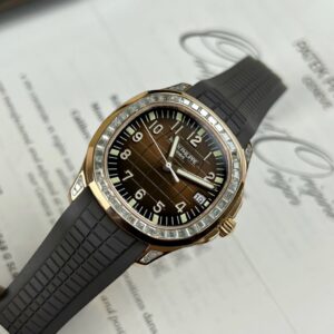 Đồng Hồ Chế Tác Patek Philippe Aquanaut 5167R Bọc Vàng Độ Moissanite 40mm (10)