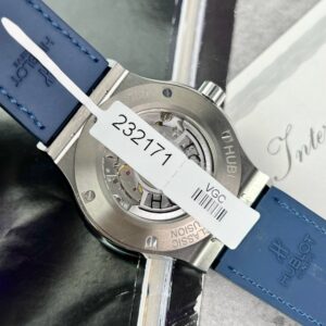 Đồng Hồ Hublot Classic Fusion Độ Đá Quý Tổng Hợp Màu Xanh 42mm (3)
