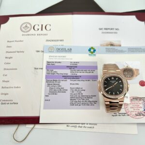 Đồng Hồ Patek Philippe 5711 Độ Kim Cương Tự Nhiên Bọc Vàng 18K 40mm