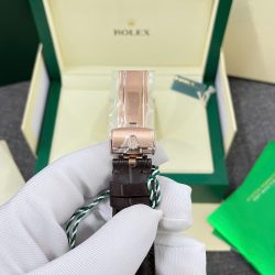 Đồng Hồ Rolex Cellini Moonphase 50535 Replica 11 Dây Da Nâu Máy Thuỵ Sỹ 39mm (7)