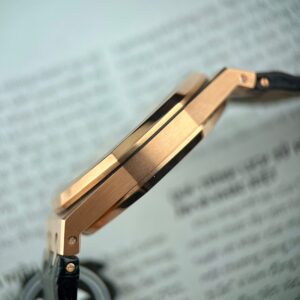 Đồng Hồ Audemars Piguet Royal Oak 15500OR Bọc Vàng Hồng Dây Da Đen 41mm (9)