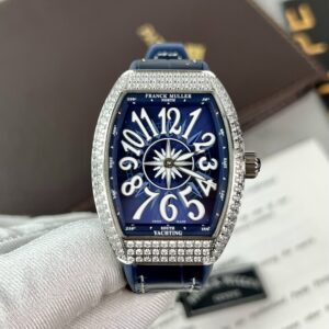 Đồng Hồ Franck Muller V32 Nữ Màu Xanh Dương Đính Đá Nhà Máy ABF 36mm (8)