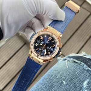 Đồng Hồ Hublot Big Bang Chronograph King Gold Màu Xanh Blue 44mm (6)