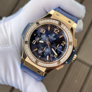 Đồng Hồ Hublot Big Bang Chronograph King Gold Màu Xanh Blue 44mm (6)