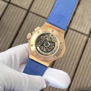 Đồng Hồ Hublot Big Bang Chronograph King Gold Màu Xanh Blue 44mm (6)