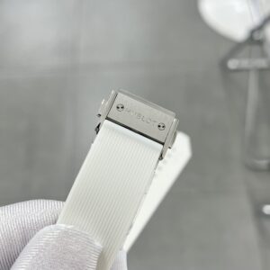 Đồng Hồ Hublot Dây Cao Su Màu Trắng Fake 11 Máy Thụy Sỹ 38mm