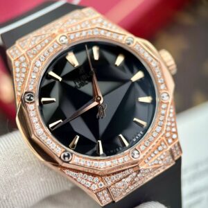 Đồng Hồ Hublot Orlinski King Gold Đính Full Kim Cương Tự Nhiên Replica 11 40mm (2)
