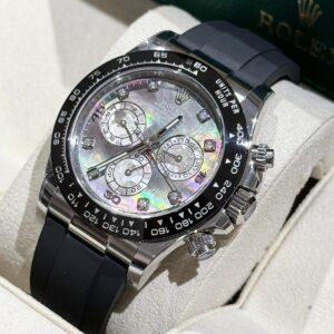 Đồng Hồ Khảm Trai Rolex Daytona Cọc Số Kim Cương Moissanite 40mm (3)