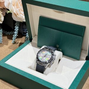 Đồng Hồ Khảm Trai Rolex Daytona Cọc Số Kim Cương Moissanite 40mm (3)