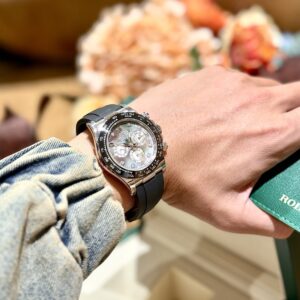 Đồng Hồ Khảm Trai Rolex Daytona Cọc Số Kim Cương Moissanite 40mm (3)