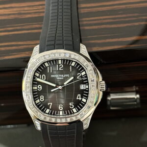 Đồng Hồ Patek Philippe Aquanaut 5167 Rep 11 Độ Moissanite Baguette 40mm (1)