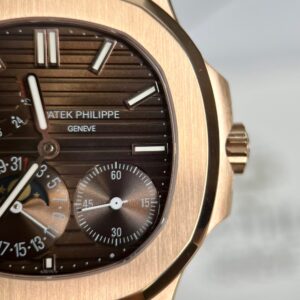 Đồng Hồ Patek Philippe Nautilus 5712R Mặt Chocolate Bọc Vàng Replica 11 40mm (2)