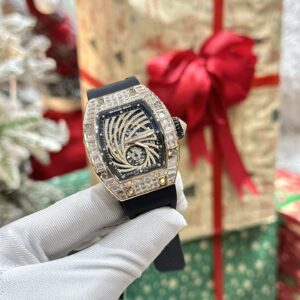 Đồng Hồ Richard Mille RM51-02 Rose Gold Đính Đá Rep 11 Thụy Sỹ 40mm (2)