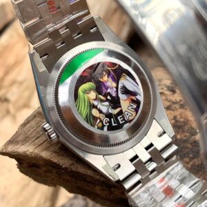 Đồng Hồ Rolex DateJust Độ Mặt Xà Cừ Tự Nhiên Cọc Số Moissanite 36mm (3)