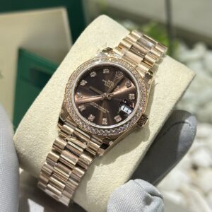 Đồng Hồ Rolex DateJust Fake Mặt Chocolate Dây Oyster BP Factory 31mm (5)