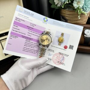 Đồng Hồ Rolex DateJust Replica 11 Cọc Số Da Quang Bọc Vàng 18k GMF 41mm (5)