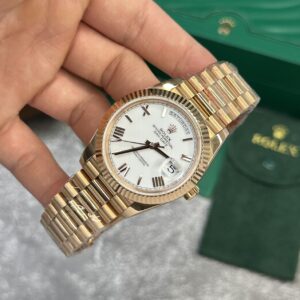 Đồng Hồ Rolex Day-Date 228235 Rose Gold Rep 11 Mặt Trắng V2 GM Factory 40mm (2)