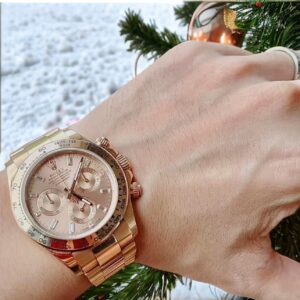 Đồng Hồ Rolex Daytona Chế Tác Vàng Hồng Nguyên Khối 18K 40mm (1)