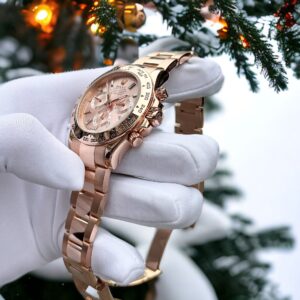 Đồng Hồ Rolex Daytona Chế Tác Vàng Hồng Nguyên Khối 18K 40mm (1)