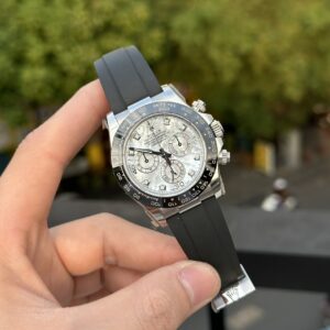 Đồng Hồ Rolex Daytona Mặt Xà Cừ Cọc Số Kim Cương Moissanite 40mm